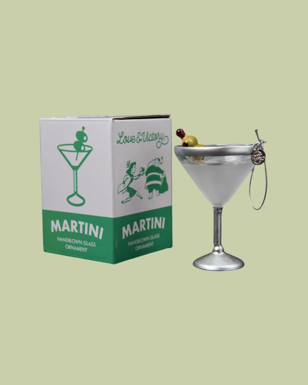 Martini Glass Holiday Ornament