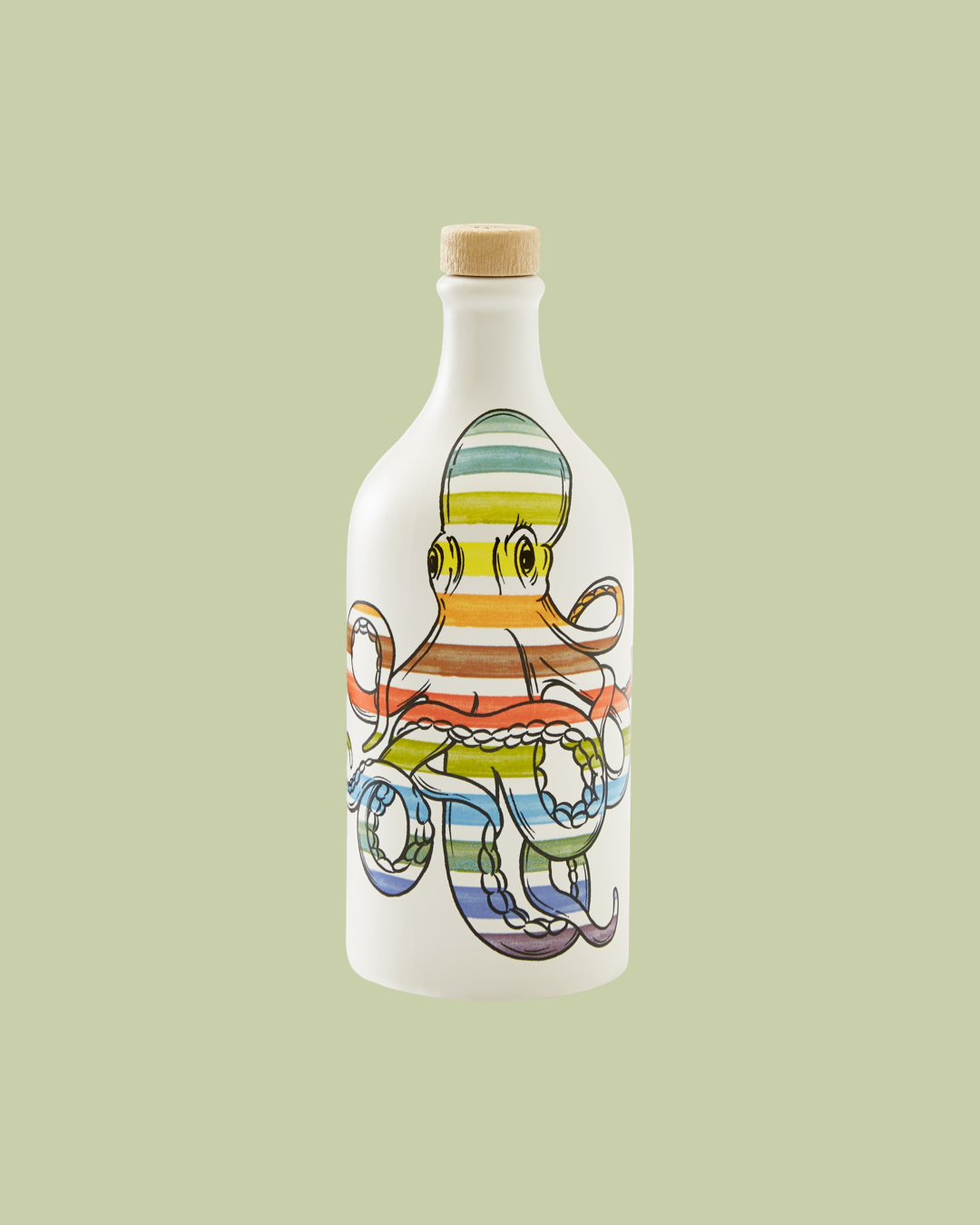 Extra Virgin Olive Oil Octopus Ceramic Jar