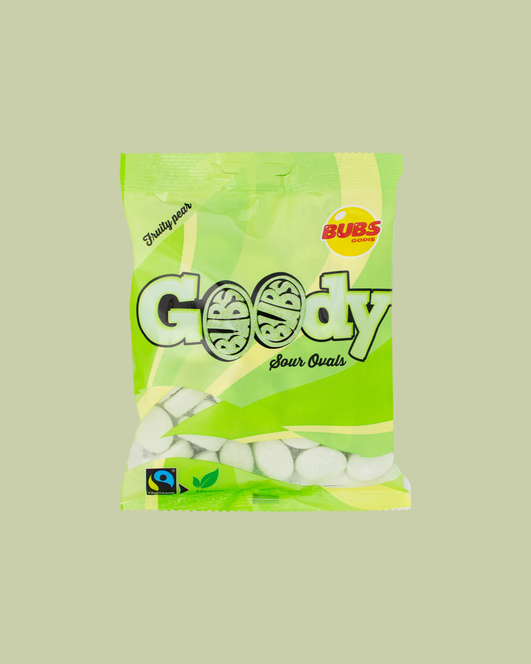 Bubs Goody Sour Pear Foam Candy (Sweden)