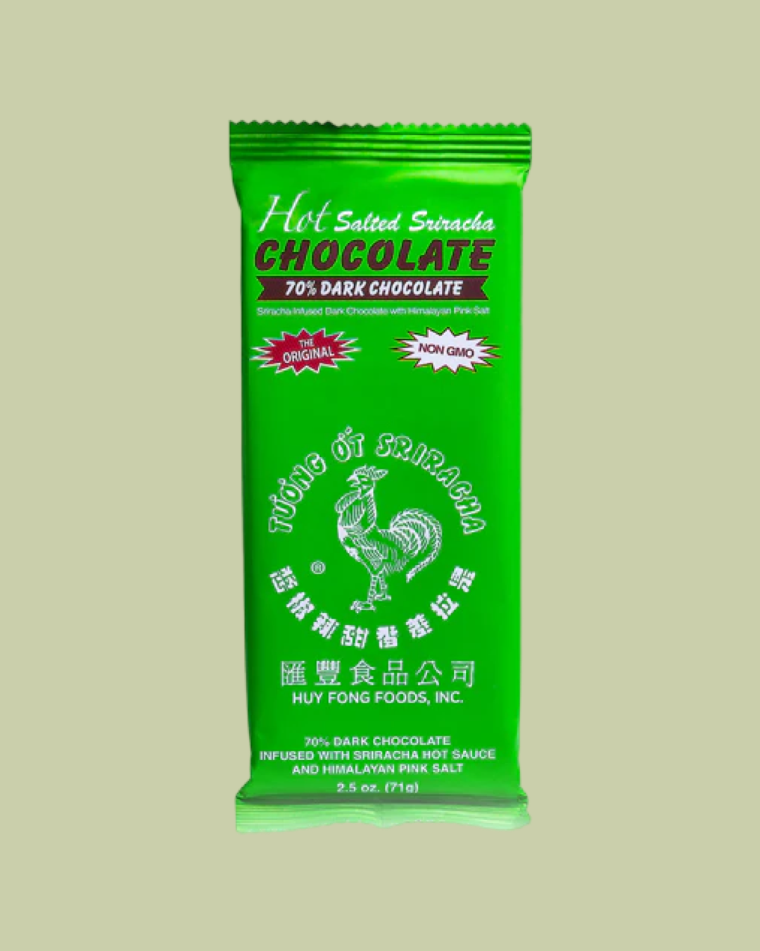 Sriracha Hot Salted Dark Chocolate Bar