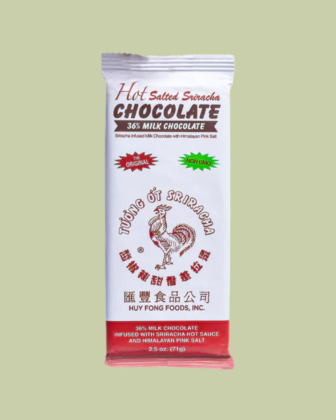 Sriracha Hot Salted Milk Chocolate Bar